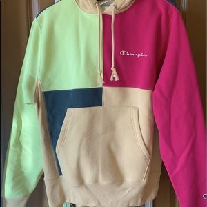 Champion Retro Color block Sweatshirt Hoodie